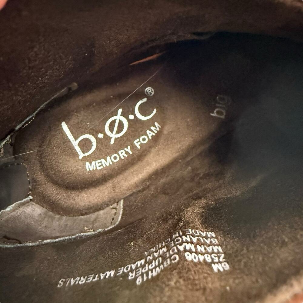 B.O.C. Born Boots Womens 6 Brown Cushioned Macey Zip Up Almond Toe Heeled Bootie - Picture 9 of 10